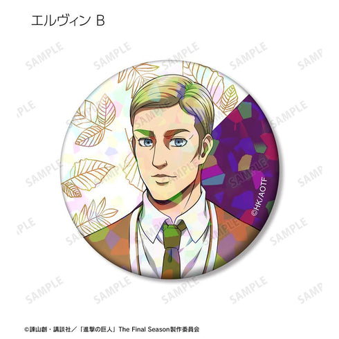 『進撃の巨人』描き下ろし シミラールックver. トレーディングホログラム缶バッジ(単位/BOX)