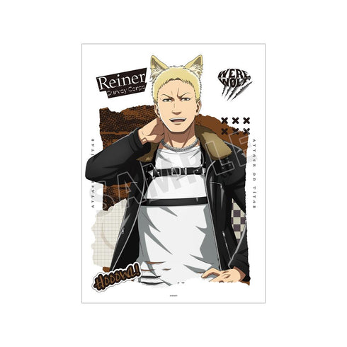 『進撃の巨人』描き下ろし ライナー 狼男ver. A3マット加工ポスター