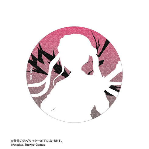 『HUNDRED LINE -最終防衛学園-』描き下ろし 九十九過子 ロックバンドver. 75mmグリッター缶バッジ【202602再販】