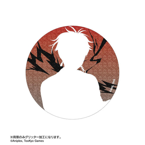 『HUNDRED LINE -最終防衛学園-』描き下ろし 面影歪 ロックバンドver. 75mmグリッター缶バッジ【202602再販】