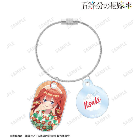 《五等分的新娘*》全新绘制 中野五月 夏威夷衬衫版 双连环亚克力钥匙扣