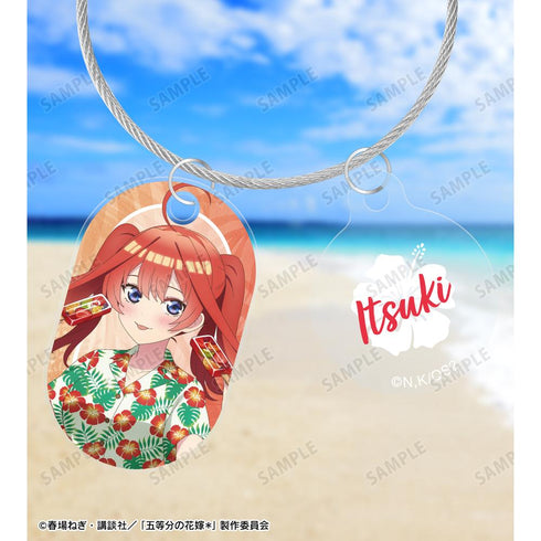 《五等分的新娘*》全新绘制 中野五月 夏威夷衬衫版 双连环亚克力钥匙扣