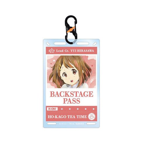 『けいおん!』平沢 唯 Ani-Art aqua label バックステージパス風カラビナ付きカード型アクリルキーホルダー【202602再販】