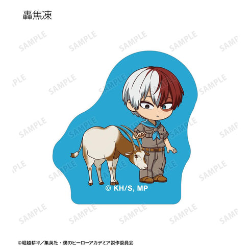 『僕のヒーローアカデミア』集合 ちびキャラ 動物とのふれあいver. フレークシール