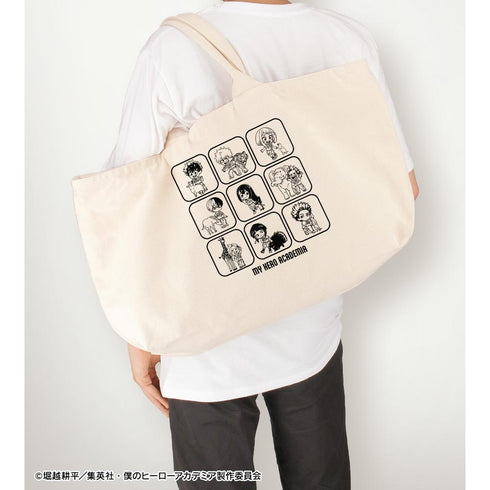 『僕のヒーローアカデミア』集合 ちびキャラ 動物とのふれあいver. BIGジップトートバッグ ver.A