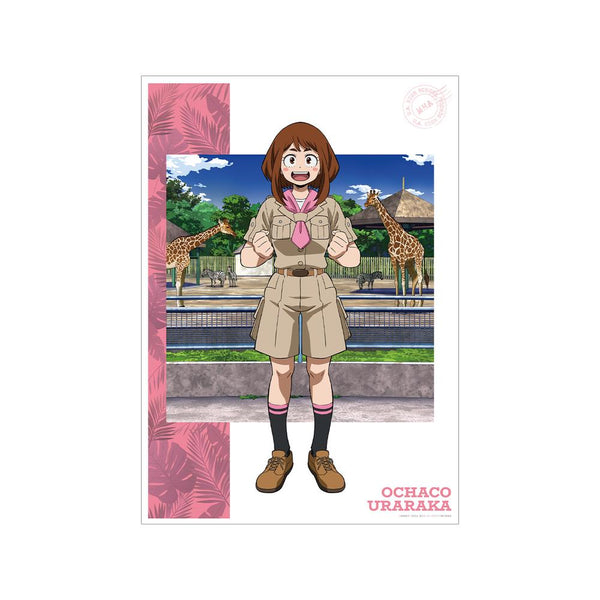 『僕のヒーローアカデミア』描き下ろし 麗日お茶子 サファリルックver. A3マット加工ポスター