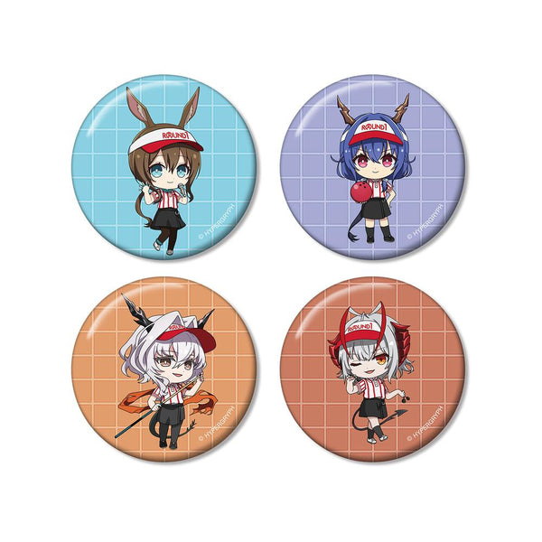 『アークナイツ【焔燼曙明/RISE FROM EMBER】』ちびキャラ アクティビティスタッフver. 缶バッジ4個セット ver.A