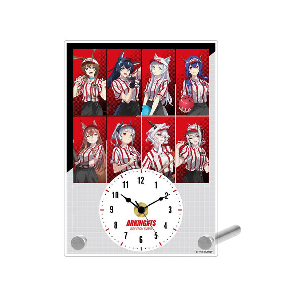 『Arknights【焔燼曙明/RISE FROM EMBER】』全新绘制 集合 活动工作人员版 亚克力立式挂钟