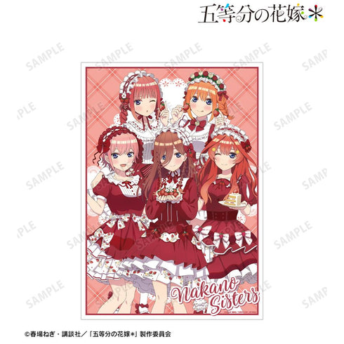 『五等分の花嫁*』描き下ろし 集合 ショートケーキイメージコーデver. A3マット加工ポスター