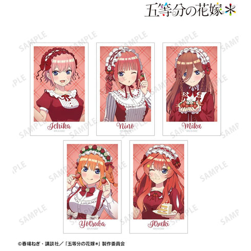 『五等分の花嫁*』描き下ろし ショートケーキイメージコーデver. インスタントカメラ風イラストカード5枚セット