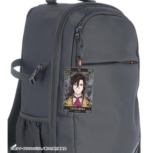 『最後にひとつだけお願いしてもよろしいでしょうか』レオナルド Aure Glass カラビナ付きカード型アクリルキーホルダー