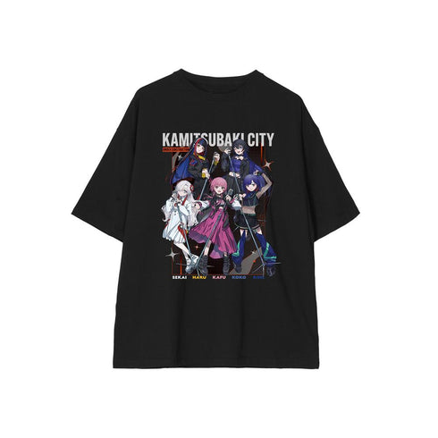 『神椿市建設中。』集合 カジュアルロックver. BIGシルエットTシャツユニセックス