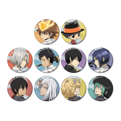 『家庭教師ヒットマンREBORN!』描き下ろし 戦う背中×雨ver. トレーディンググリッター缶バッジ(単位/BOX)