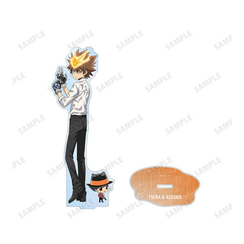 『家庭教師ヒットマンREBORN!』描き下ろし 沢田 綱吉&リボーン 戦う背中×雨ver. 特大アクリルスタンド