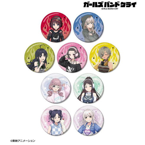 『ガールズバンドクライ』描き下ろし Y2Kファッションver. トレーディンググリッター缶バッジ(単位/BOX)