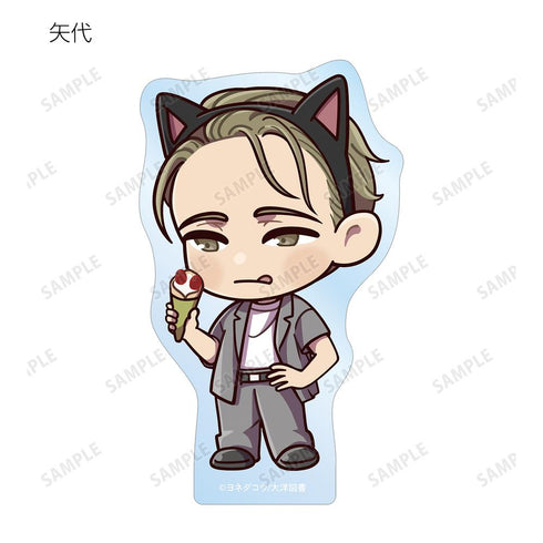 『囀る鳥は羽ばたかない』矢代&百目鬼 ちびキャラ テーマパークver. ダイカットステッカー2個セット