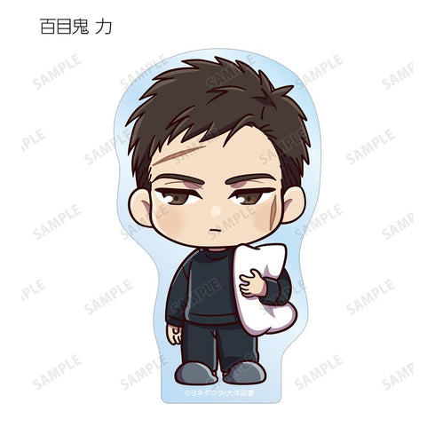 『囀る鳥は羽ばたかない』矢代&百目鬼 ちびキャラ ナイトウェアver. ダイカットステッカー2個セット