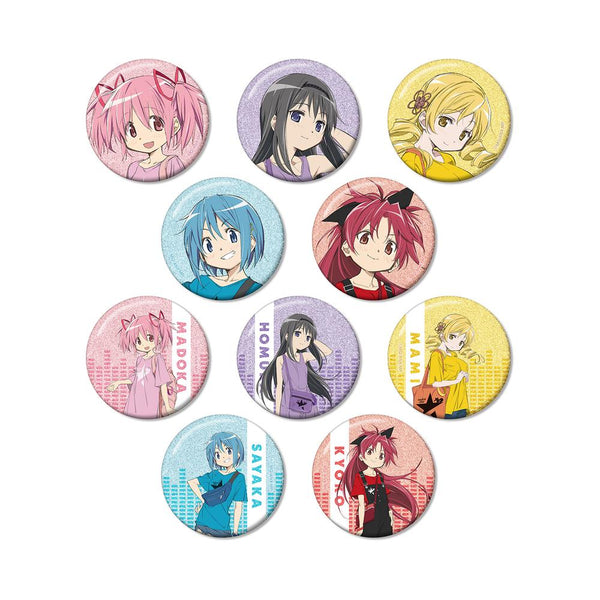 『魔法少女まどか☆マギカ』rockin'starコラボ 描き下ろし トレーディンググリッター缶バッジ(単位/BOX)