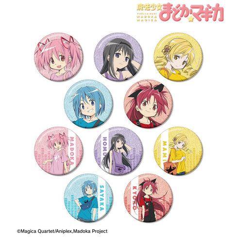 『魔法少女まどか☆マギカ』rockin'starコラボ 描き下ろし トレーディンググリッター缶バッジ(単位/BOX)