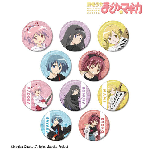 『魔法少女まどか☆マギカ』rockin'starコラボ 描き下ろし 第2弾 トレーディンググリッター缶バッジ(単位/BOX)