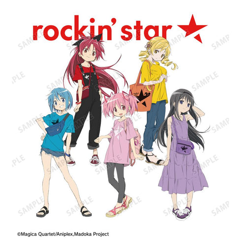 『魔法少女まどか☆マギカ』rockin’starコラボ 描き下ろし 集合 ライブグッズ風Tシャツユニセックス
