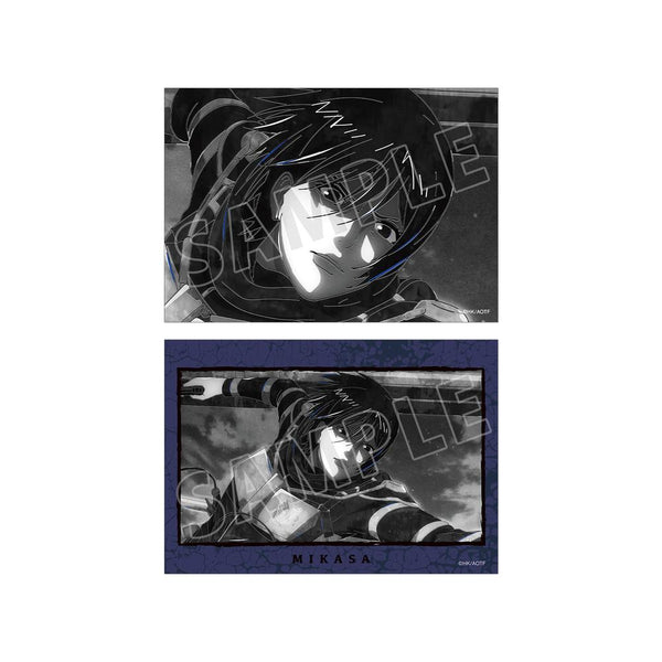 『進撃の巨人』ミカサ Ani-Art BLACK LABEL 第2弾 ブロマイド2枚セット