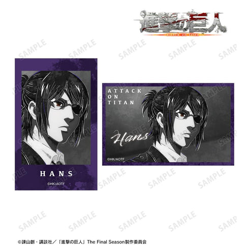 『進撃の巨人』ハンジ Ani-Art BLACK LABEL 第2弾 イラストカード2枚セット
