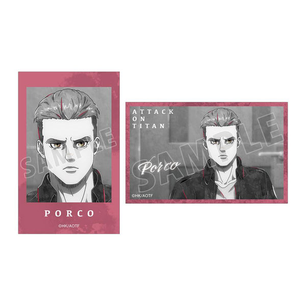 『進撃の巨人』ポルコ Ani-Art BLACK LABEL 第2弾 イラストカード2枚セット