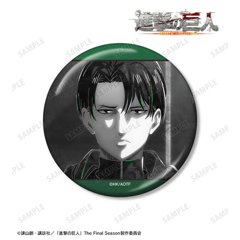 『進撃の巨人』リヴァイ Ani-Art BLACK LABEL 第2弾 75mmメタリック缶バッジ