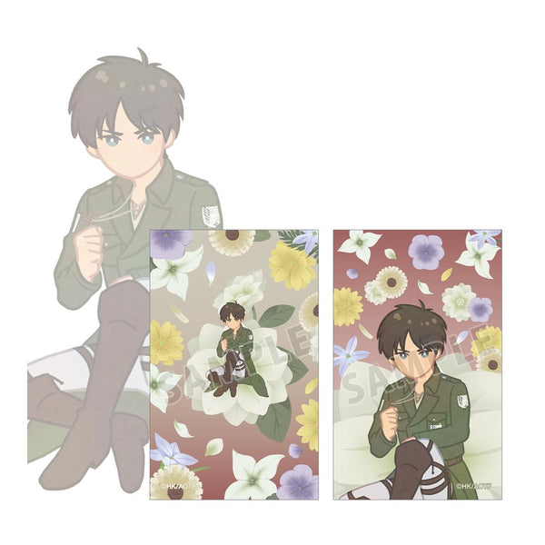 『進撃の巨人』エレン Botania 第4弾 イラストカード2枚セット