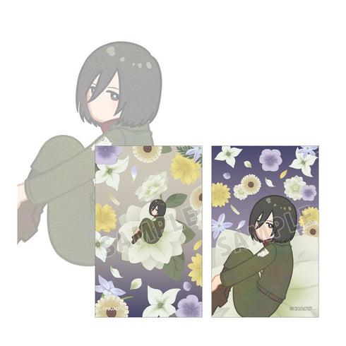 『進撃の巨人』ミカサ Botania 第4弾 イラストカード2枚セット