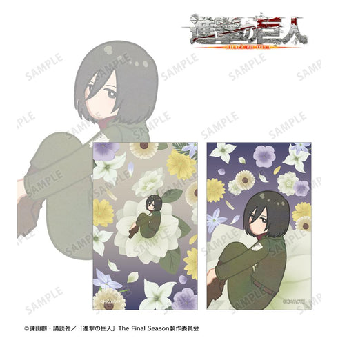 『進撃の巨人』ミカサ Botania 第4弾 イラストカード2枚セット