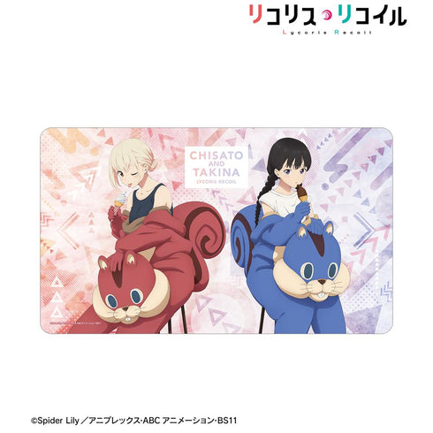 『リコリス・リコイル』描き下ろし 錦木千束&井ノ上たきな 着ぐるみver. マルチデスクマット