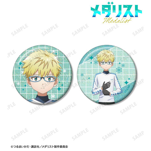 『メダリスト』鴗鳥理凰 ホログラム缶バッジ2個セット