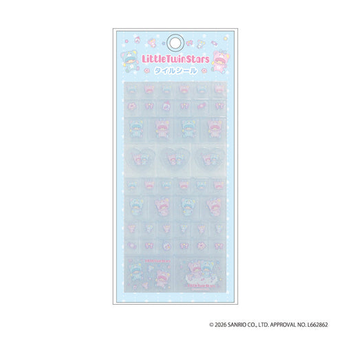 『サンリオキャラクターズ』リトルツインスターズ タイルシール パフポフ【202601再販】