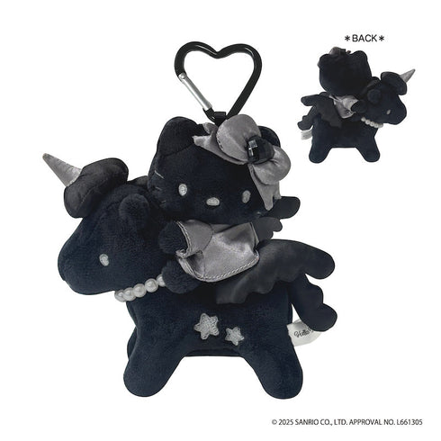 『HELLO KITTY BLACK ANGEL』ハローキティ プレミアムマスコットキーホルダー ペガサス(ブラック)