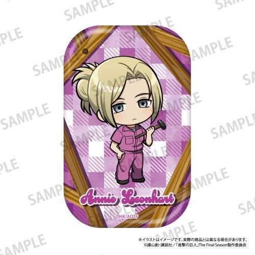 『進撃の巨人』長方形型缶バッジ アニ・レオンハート(ミニキャラ)(DIY)