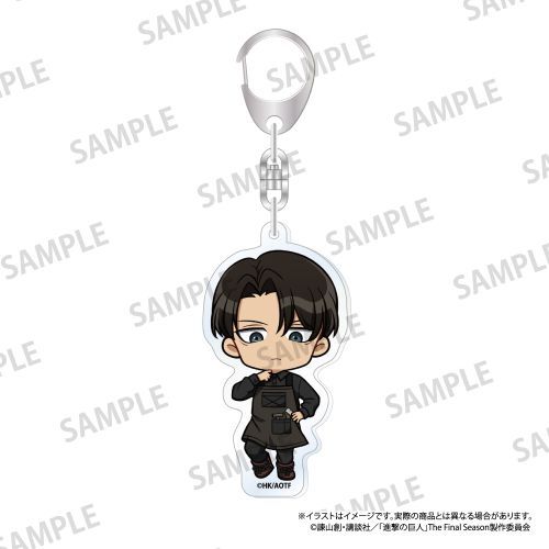 『進撃の巨人』アクリルキーホルダー リヴァイ・アッカーマン(ミニキャラ)(DIY)