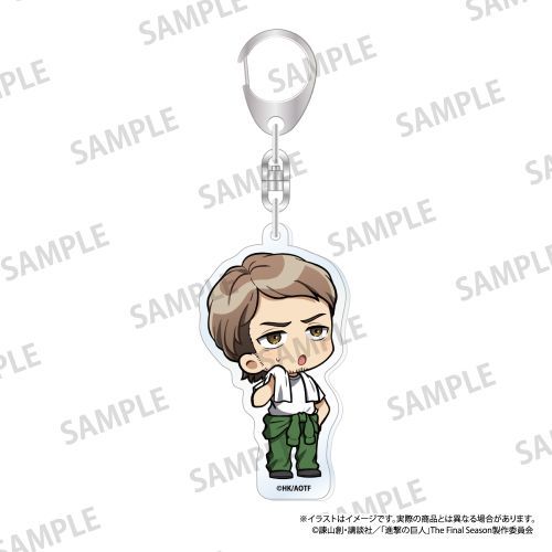 『進撃の巨人』アクリルキーホルダー ジャン・キルシュタイン(ミニキャラ)(DIY)