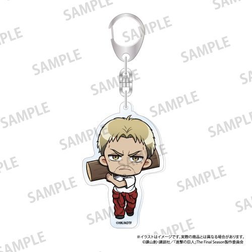 『進撃の巨人』アクリルキーホルダー ライナー・ブラウン(ミニキャラ)(DIY)