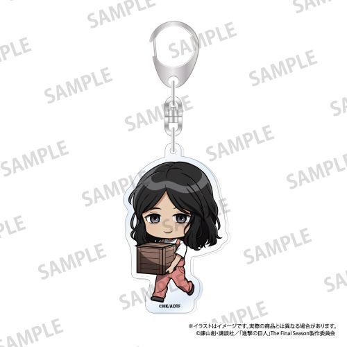 『進撃の巨人』アクリルキーホルダー ピーク・フィンガー(ミニキャラ)(DIY)
