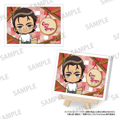 『進撃の巨人』キャンバスボードミニ エレン・イェーガー(ミニキャラ)(DIY)