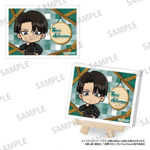 『進撃の巨人』キャンバスボードミニ リヴァイ・アッカーマン(ミニキャラ)(DIY)