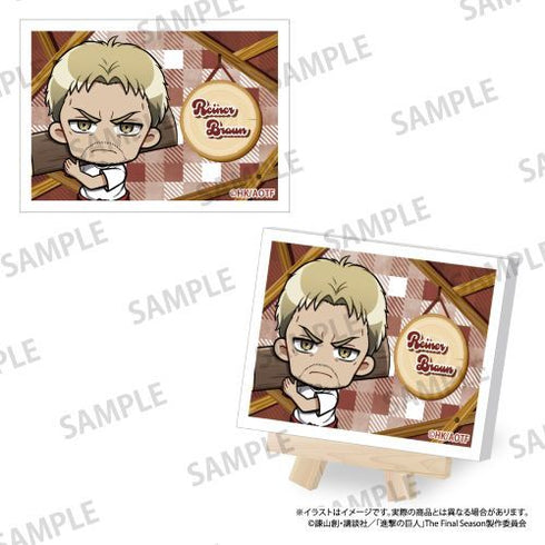 『進撃の巨人』キャンバスボードミニ ライナー・ブラウン(ミニキャラ)(DIY)