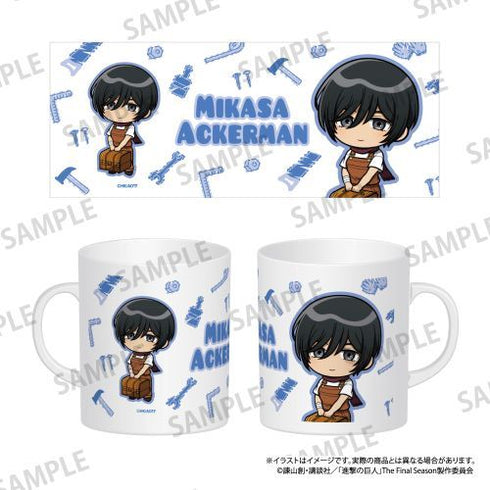 『進撃の巨人』フルカラーマグカップ ミカサ・アッカーマン(ミニキャラ)(DIY)