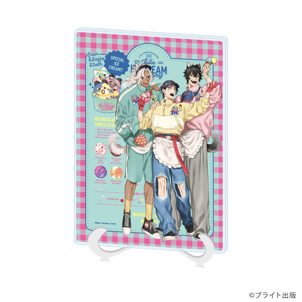 『Tulle Ice Cream Factory -7th Anniversary-』アクリルアートボード(A5サイズ)07/柳瀬せの先生(描き下ろしイラスト)