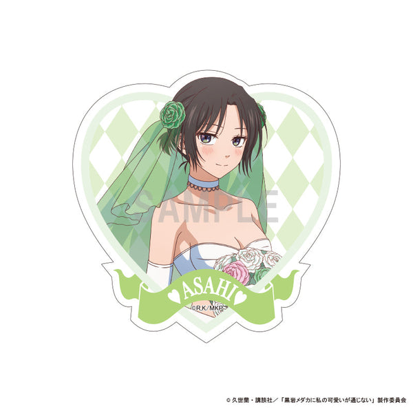『黒岩メダカに私の可愛いが通じない』ダイカットステッカー 湘南旭 水着ウエディングver