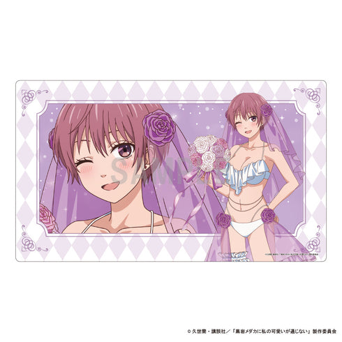 『黒岩メダカに私の可愛いが通じない』ラバーマット 難波朋 水着ウエディングver