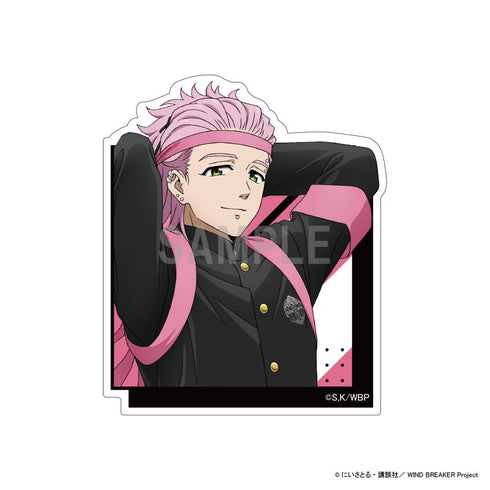 『WIND BREAKER』ダイカットステッカー 桐生 三輝 応援団ver