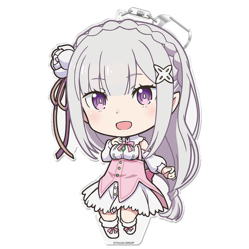 『Re:ゼロから始める異世界生活』でかぷにこれ!キーホルダー(スタンド付) エミリア Memory Snow ver.【202601再販】